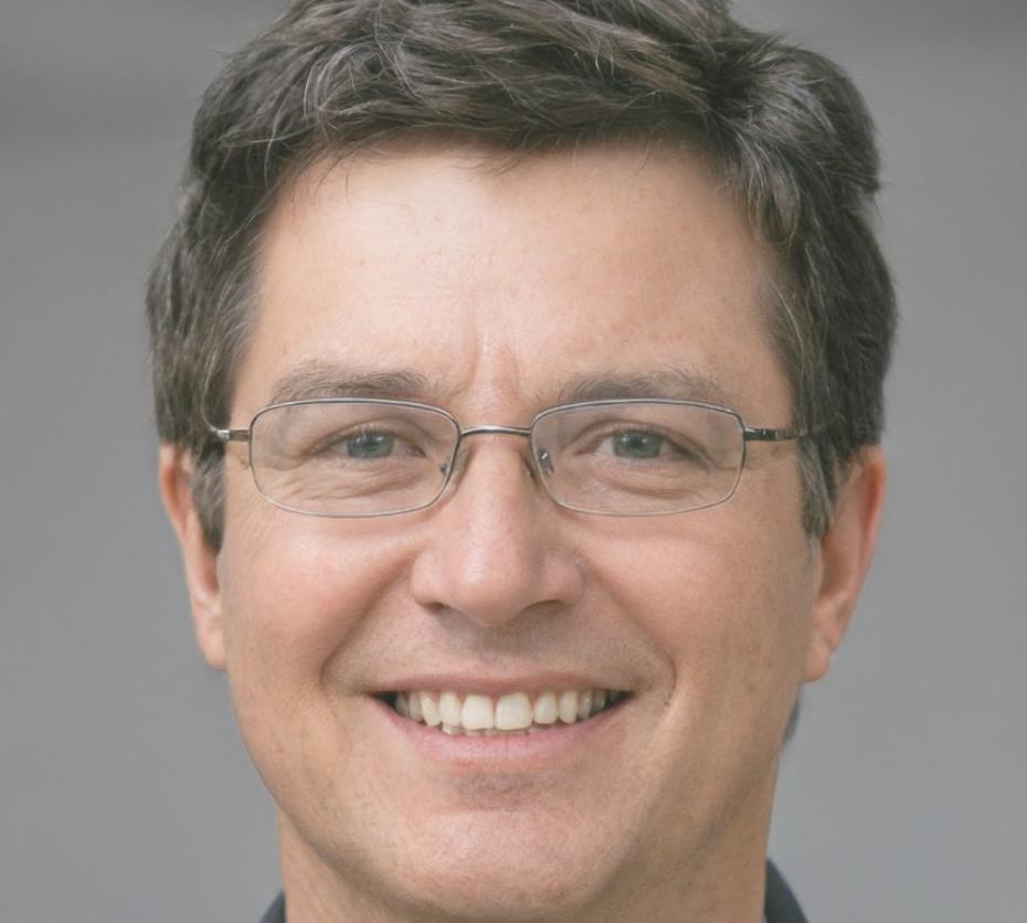 Portrait professionnel d'un homme en costume souriant